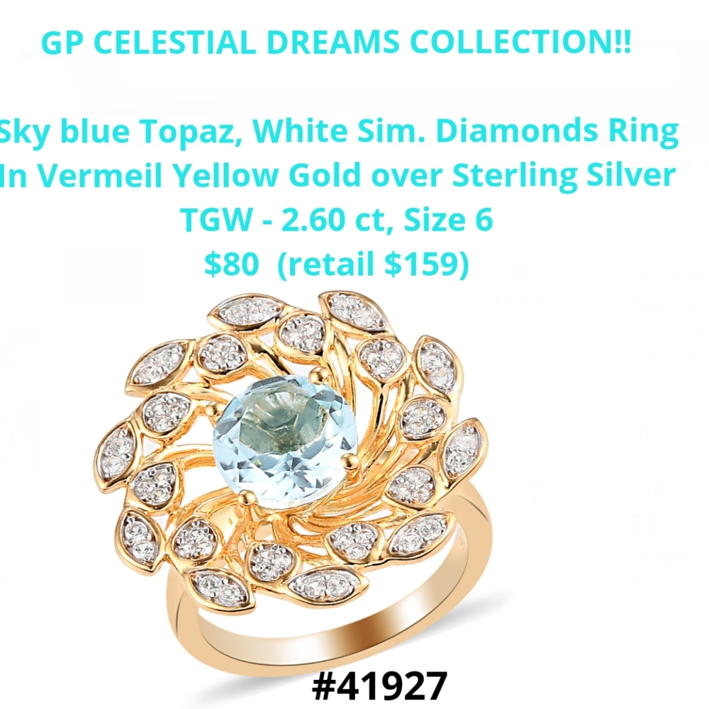 GP CELESTIAL DREAMS COLLECTION! Ring, Sz.6, NOW $40 was $80!